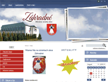 Tablet Screenshot of obeczahradne.sk